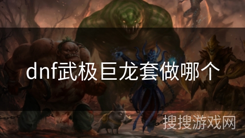 dnf武极巨龙套做哪个