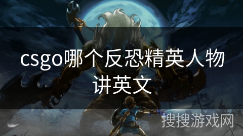csgo哪个反恐精英人物讲英文