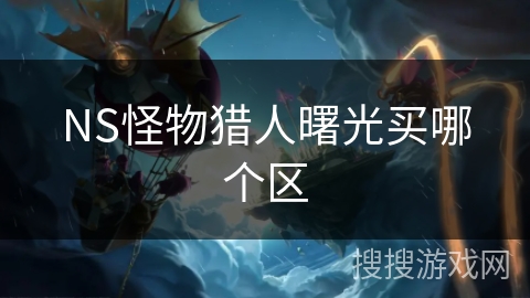 NS怪物猎人曙光买哪个区 NS怪物猎人曙光买哪个区