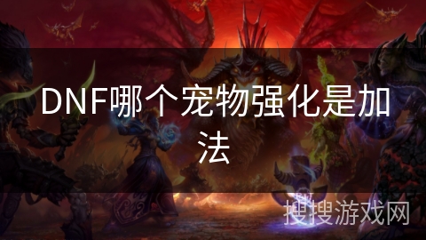 DNF哪个宠物强化是加法