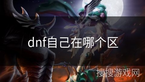 dnf自己在哪个区