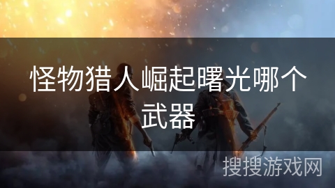 怪物猎人崛起曙光哪个武器