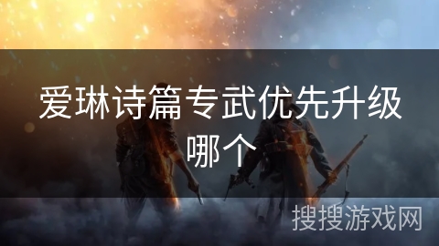 爱琳诗篇专武优先升级哪个