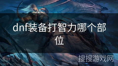 dnf装备打智力哪个部位
