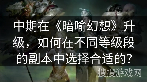 中期在《暗喻幻想》升级,如何在不同等级段的副本中选择合适的?