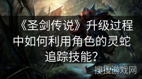 《圣剑传说》升级过程中如何利用角色的灵蛇追踪技能？