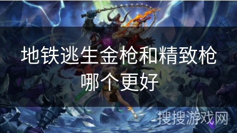 地铁逃生金枪和精致枪哪个更好