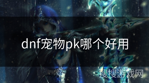 dnf宠物pk哪个好用