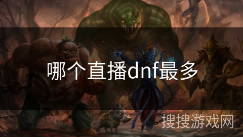 哪个直播dnf最多