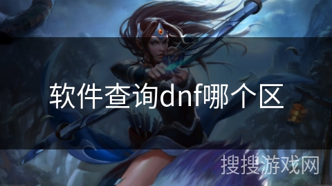 软件查询dnf哪个区