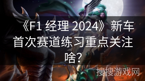 《F1 经理 2024》新车首次赛道练习重点关注啥？