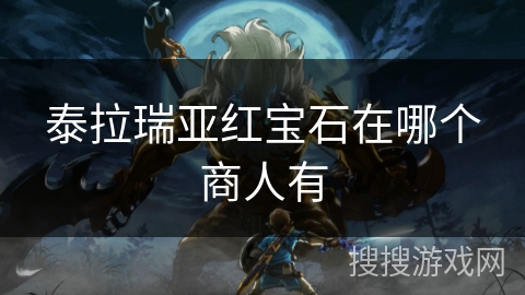 泰拉瑞亚红宝石在哪个商人有
